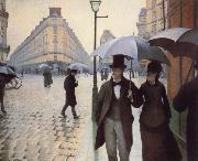 Gustave Caillebotte Paris,The Places de l-Europe on a Rainy Day oil painting